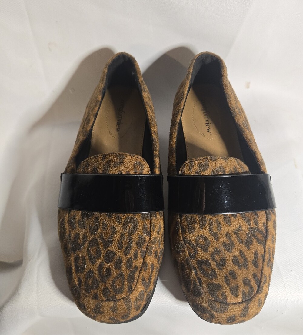 Faux-Leopard Print Comfortview Loafers